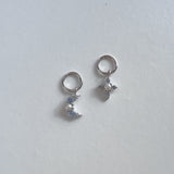 Celia London Blue Huggie Earrings