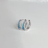 Celia London Blue Huggie Earrings