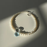 Sea Foam Pearl Bracelet