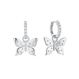 Beautiful Butterfly Earrings (Silver)
