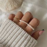 Julie Pearl Stacking Ring