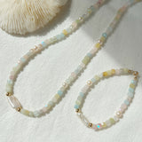 Morganite Pearl Choker
