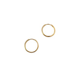 Basic Latched Hoop Earrings (17MM)