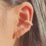 Betty Beaded Huggie Earrings
