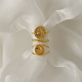 Selena 18K Gold Moon Ring