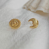 Solar-Luna Stud Earrings
