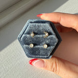 The Moonstone Stud Earrings
